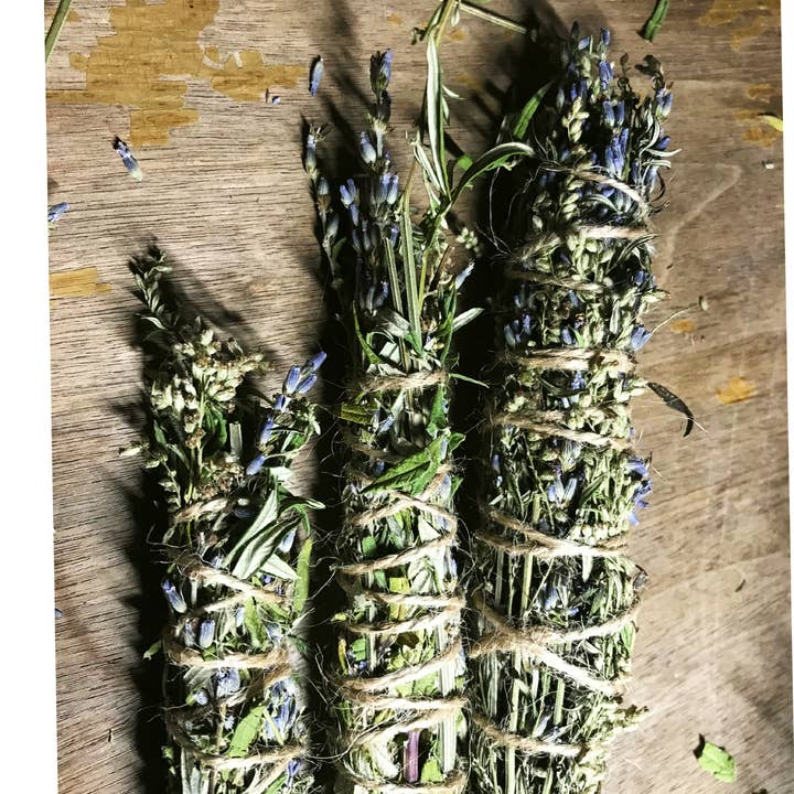 1130 CHANDLERY - Venta al por mayor Palito de hierbas aromáticas - Wild Mugwort & Bastón orgánico para mancha de lavanda