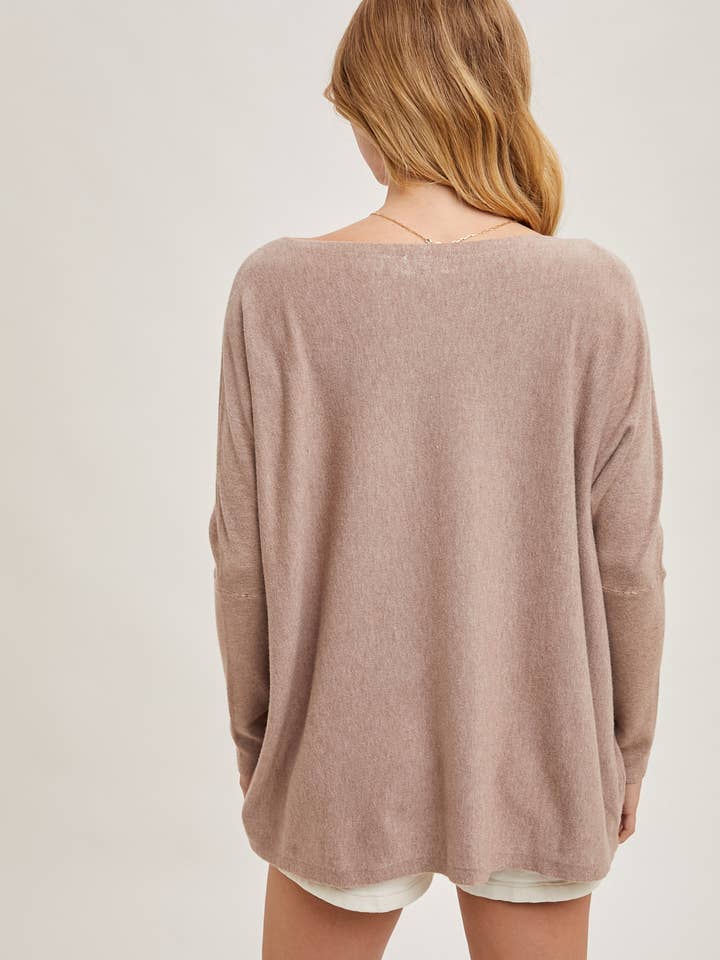 Bluivy - Wholesale Tunic - Women's - FLOWY BOATNECK DOLMAN TUNIC