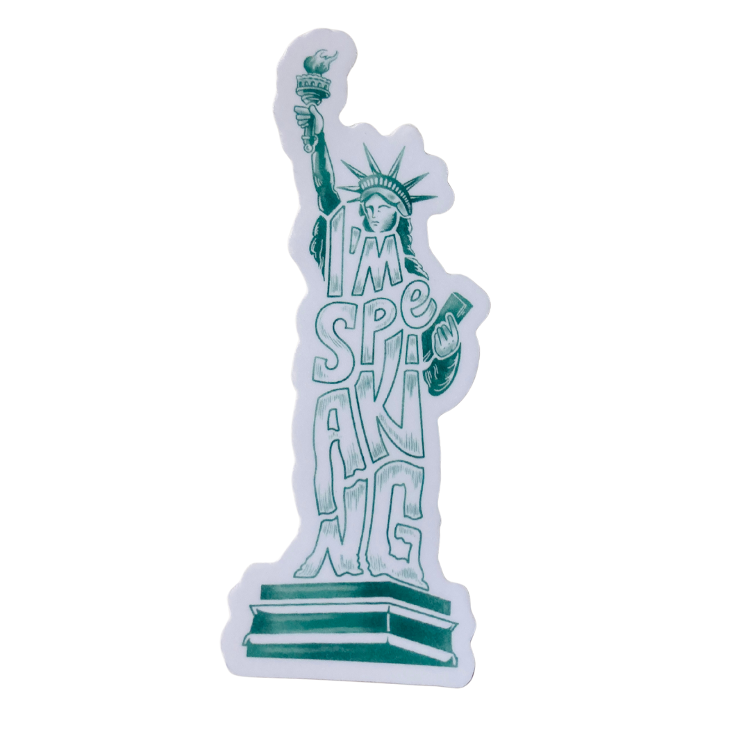 Denali & Co. – wholesale Klistermärke – Jag talar vinylklistermärke – Stå upp, tala ut, bli hörd0