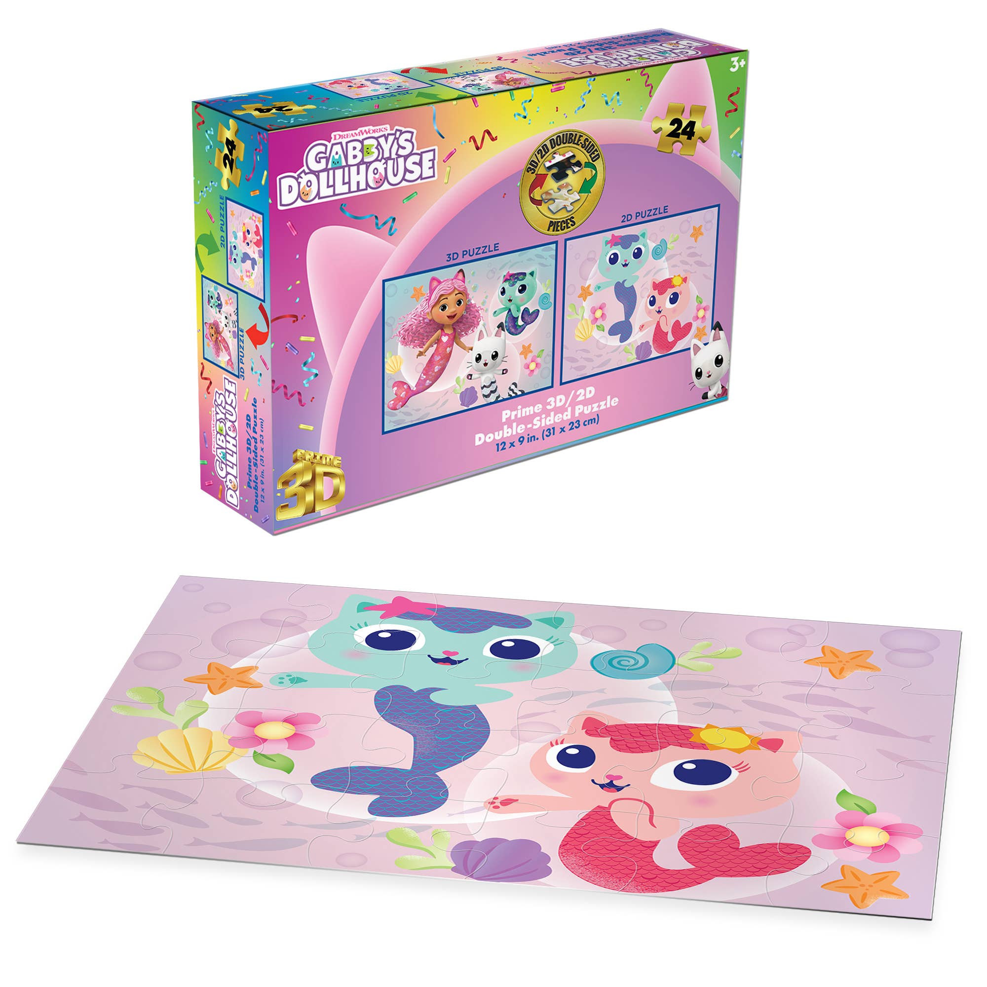 Primemotion, Inc - Wholesale Puzzle - Kids - Gabby's Dollhouse  24pc 12x9"3