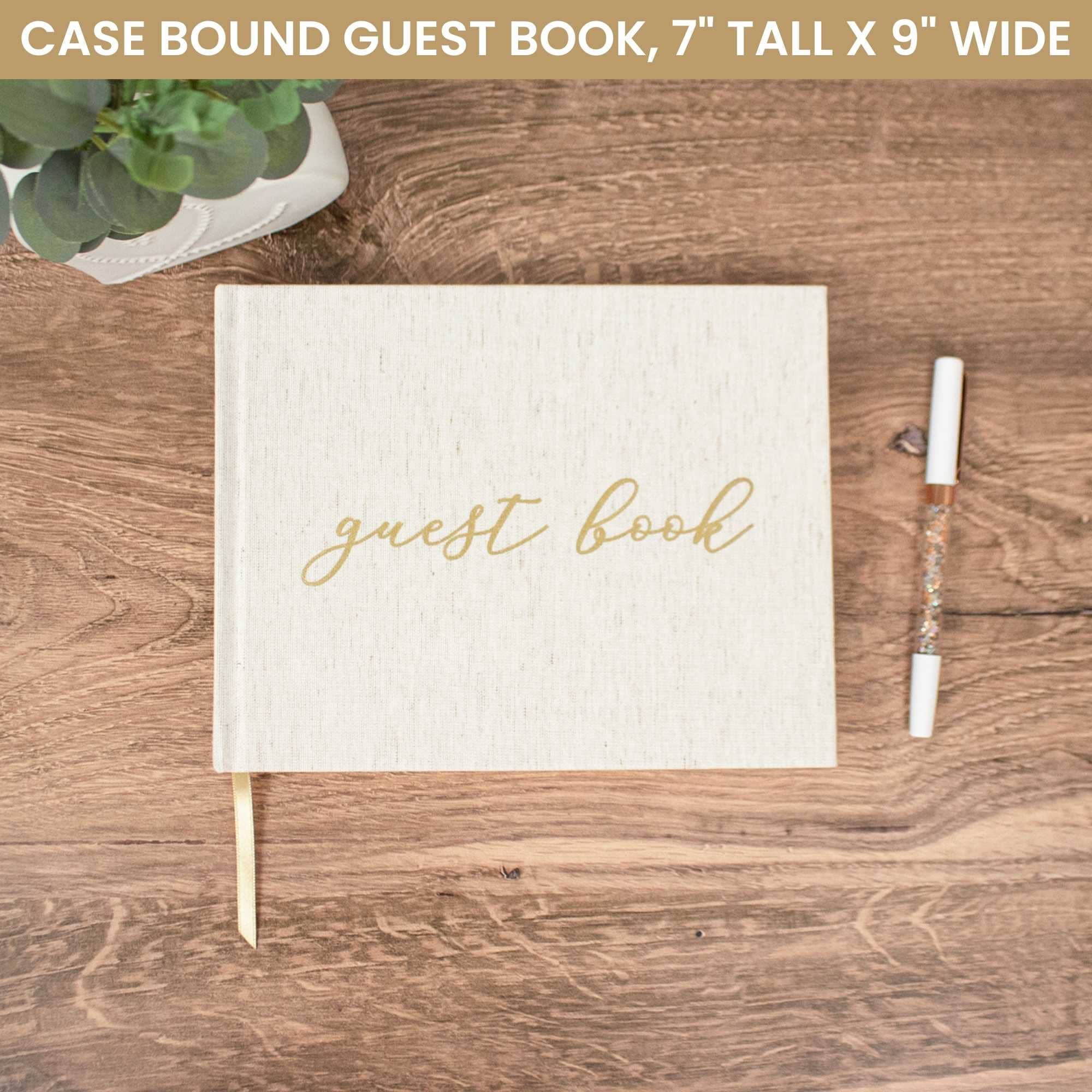 bloom daily planners - Wholesale Guest Book - Linen Guest Book2