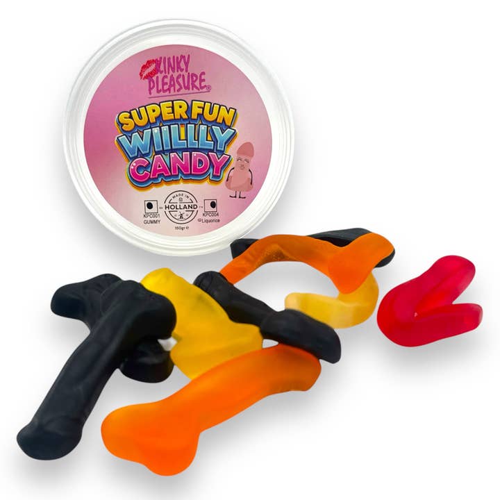 Kinky Pleasure - Wholesale Gummy - Kinky Pleasure - KPC009 - Super Fun Willy Candy - Gummy & Liquorice Mix