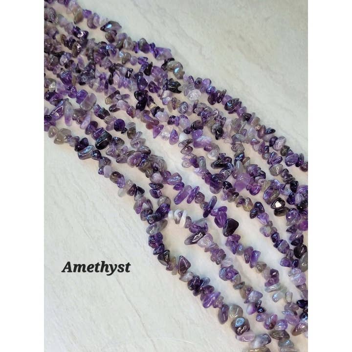 My Magic Place Shop - Wholesale Beads - Natural Gemstone Chip Beads Assorted Stone 32" Strand