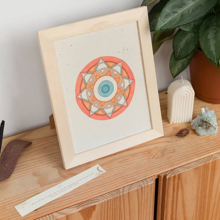 Joy Mandala Art Print for wholesale by Beacons Mandala