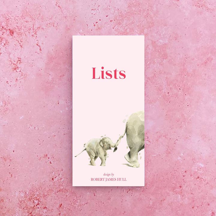 Magnetischer Listenblock mit Elefanten und Waden für den Großhandel von Robert James Hull