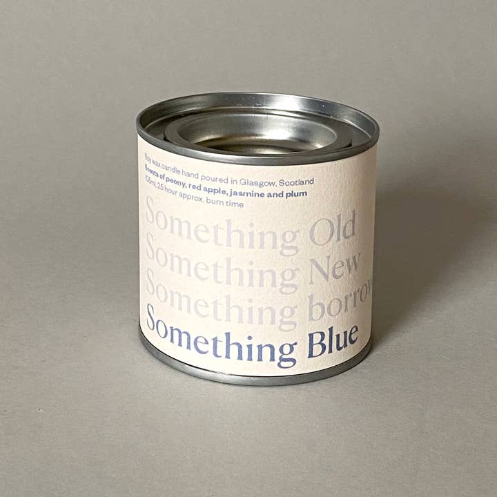 Lovat Press - Wholesale Travel Candles - Something Blue wedding day soy wax candle tin0