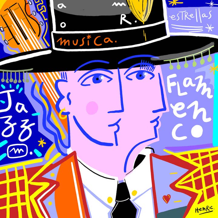 Tirage Fine Art - "Flammenco" - J-P Henric pour la vente par Atelier Contemporain