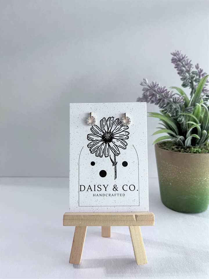 Goldie CZ Wreath Stud for wholesale by Daisy & Company