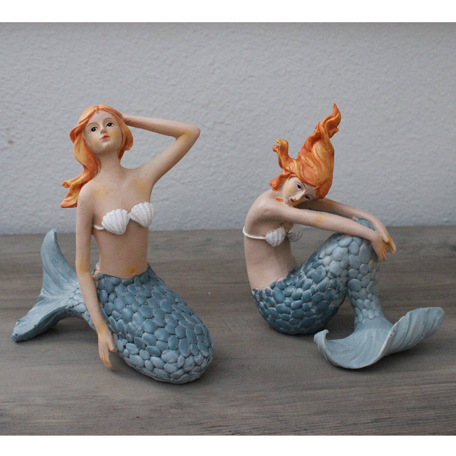 CB Home Collection - Wholesale Decorative Figurine - 6.25" Resin Posing Mermaid Figurines - 2 Assorted1