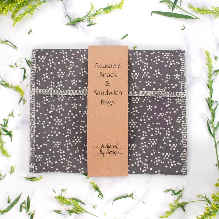 Anchored By Design - Wholesale Food Storage Wrap/Bag - Reusable Snack & Sandwich Bags