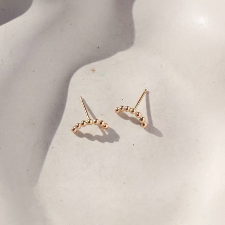 Token Jewelry - Wholesale Stud/Post Earrings - Sequin Arcs2