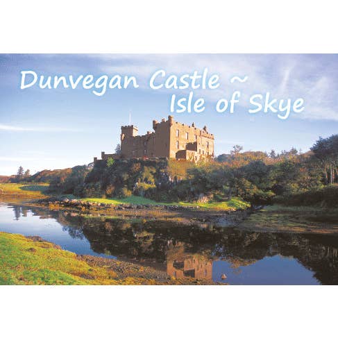 Medium Postcard Dunvegan Castle Isle of Skye for wholesale by Island Blue Publishing
