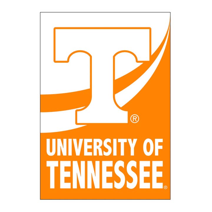 University of Tennessee Burlap Flag GDN Size for wholesale by Evergreen Enterprises