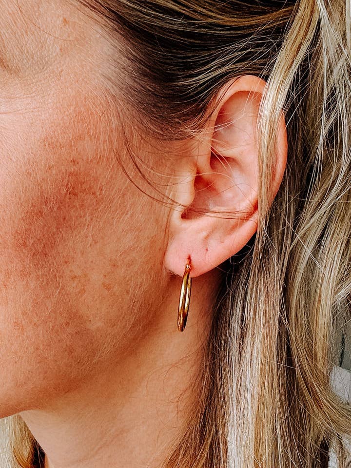 Essential Hoop Earrings for wholesale by Blonde Ambition Apparel & Designs