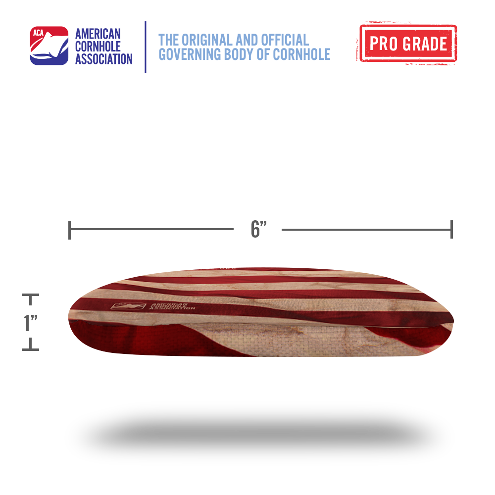 American Cornhole Association - Wholesale Cornhole - Cloth American Flag Synergy Pro Cornhole Bags7