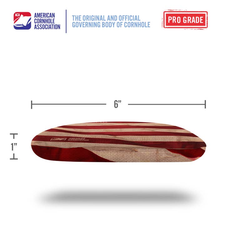 American Cornhole Association - Wholesale Cornhole - Cloth American Flag Synergy Pro Cornhole Bags7