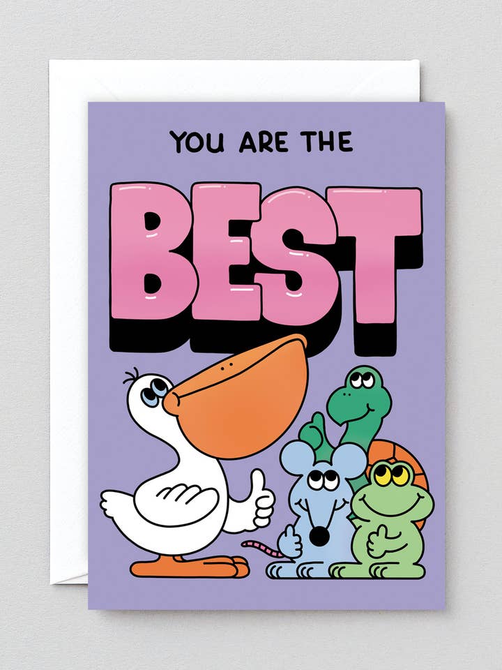 You Are The Best Greetings Card for wholesale by Wrap