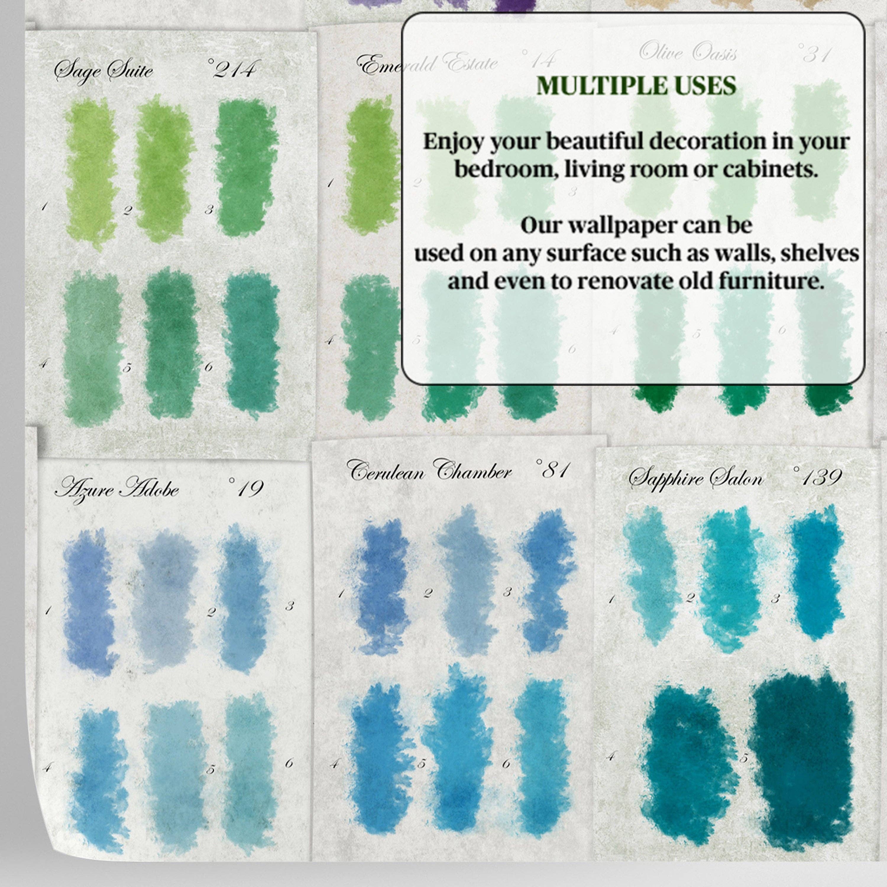 Wallpapers4Beginners - Wholesale Wallpaper - Carta da parati con palette di colori dipinta a mano3