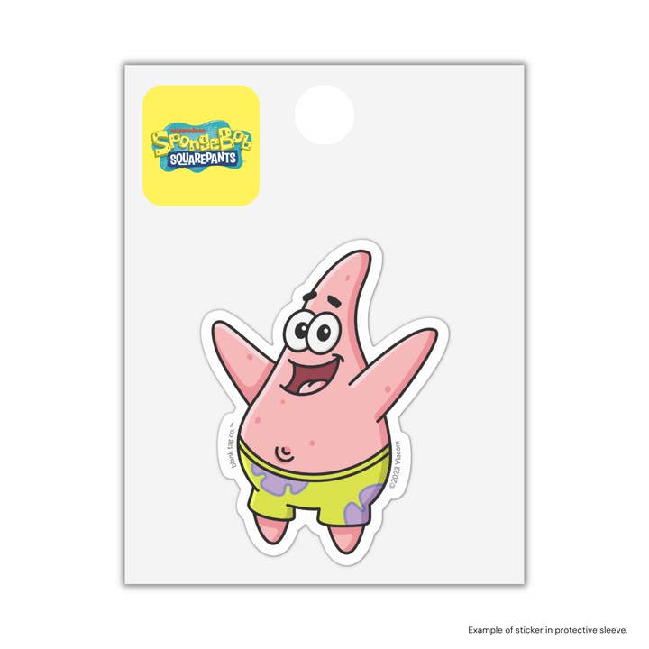 Blank Tag Co. - Waterproof Stickers – wholesale Sticker – SpongeBob SquarePants® Waterproof Sticker - Patrick Star2