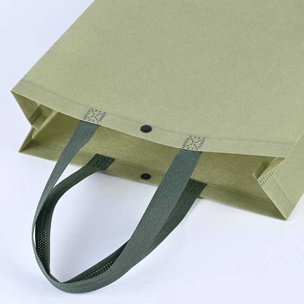 ByHome - Wholesale Gift Bag - 50pcs, 4 Sizes Matcha Green Handle Button Non-woven Gift Bag2