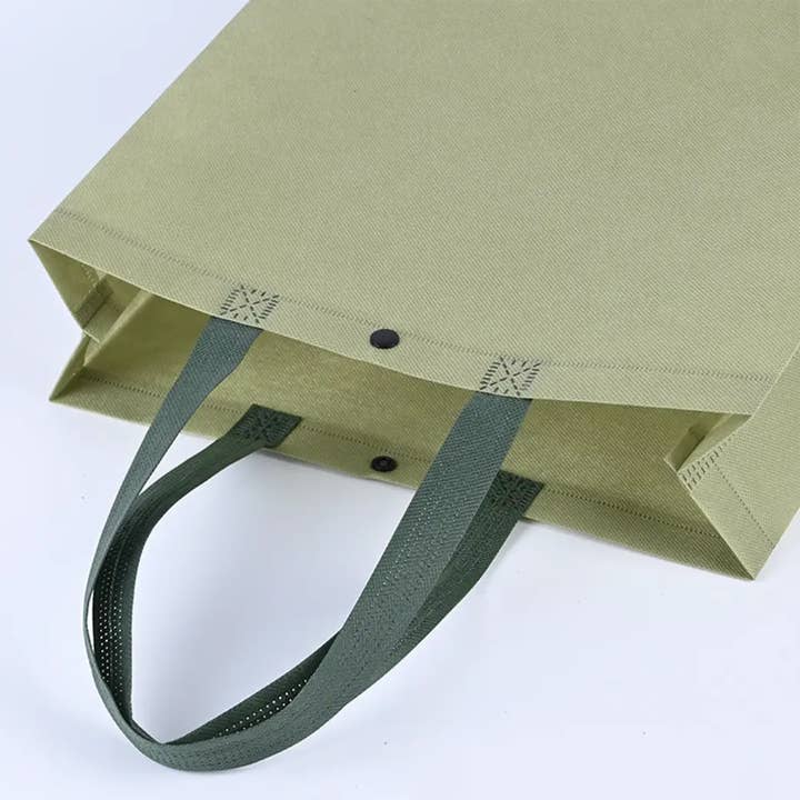 ByHome - Wholesale Gift Bag - 50pcs, 4 Sizes Matcha Green Handle Button Non-woven Gift Bag2