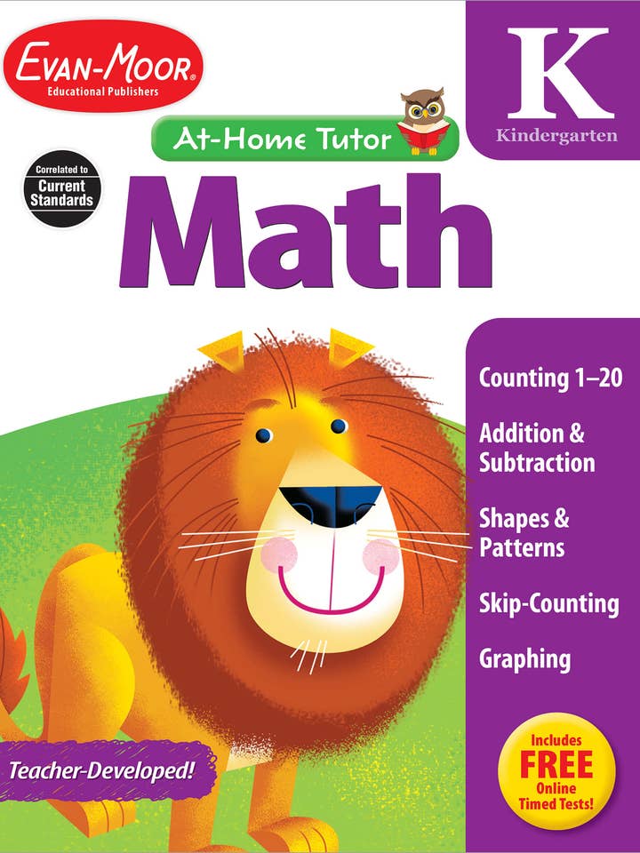 At Home Tutor Math, Grade K for wholesale by Carson Dellosa Education