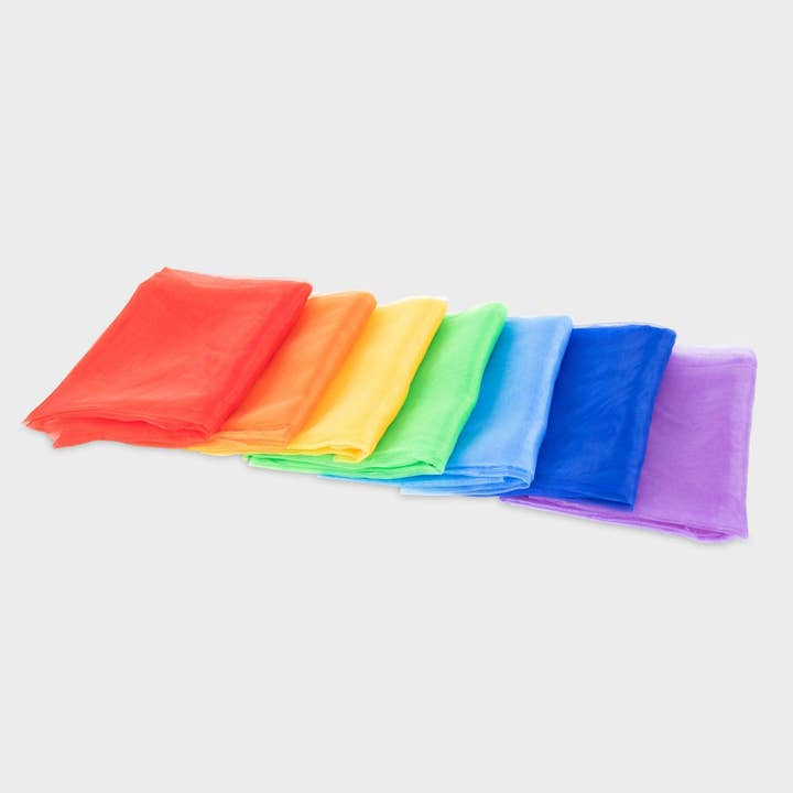 Commotion – wholesale Fabric – Rainbow Organza Fabric - Pk73