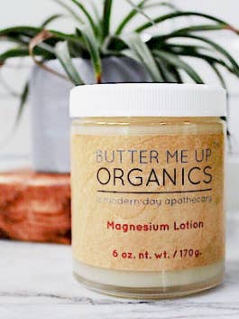 Organic Magnesium Lotion for wholesale by Butter Me Up Organics