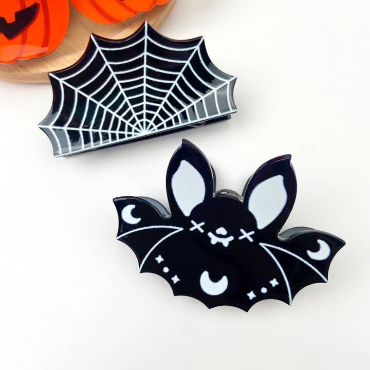 mildstyles - Venta al por mayor Horquilla para el pelo - Mujer - Clip para el cabello de murciélago lindo de Halloween de 7,6 cm6