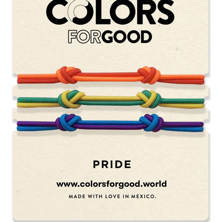 Pride Pack (20 braccialetti Trios) per la vendita all'ingrosso da parte di COLORS For GOOD