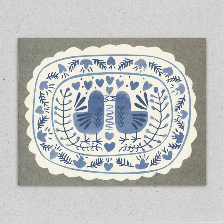 Bluebirds Everyday Greeting Card for wholesale by Lisa Jones Studio