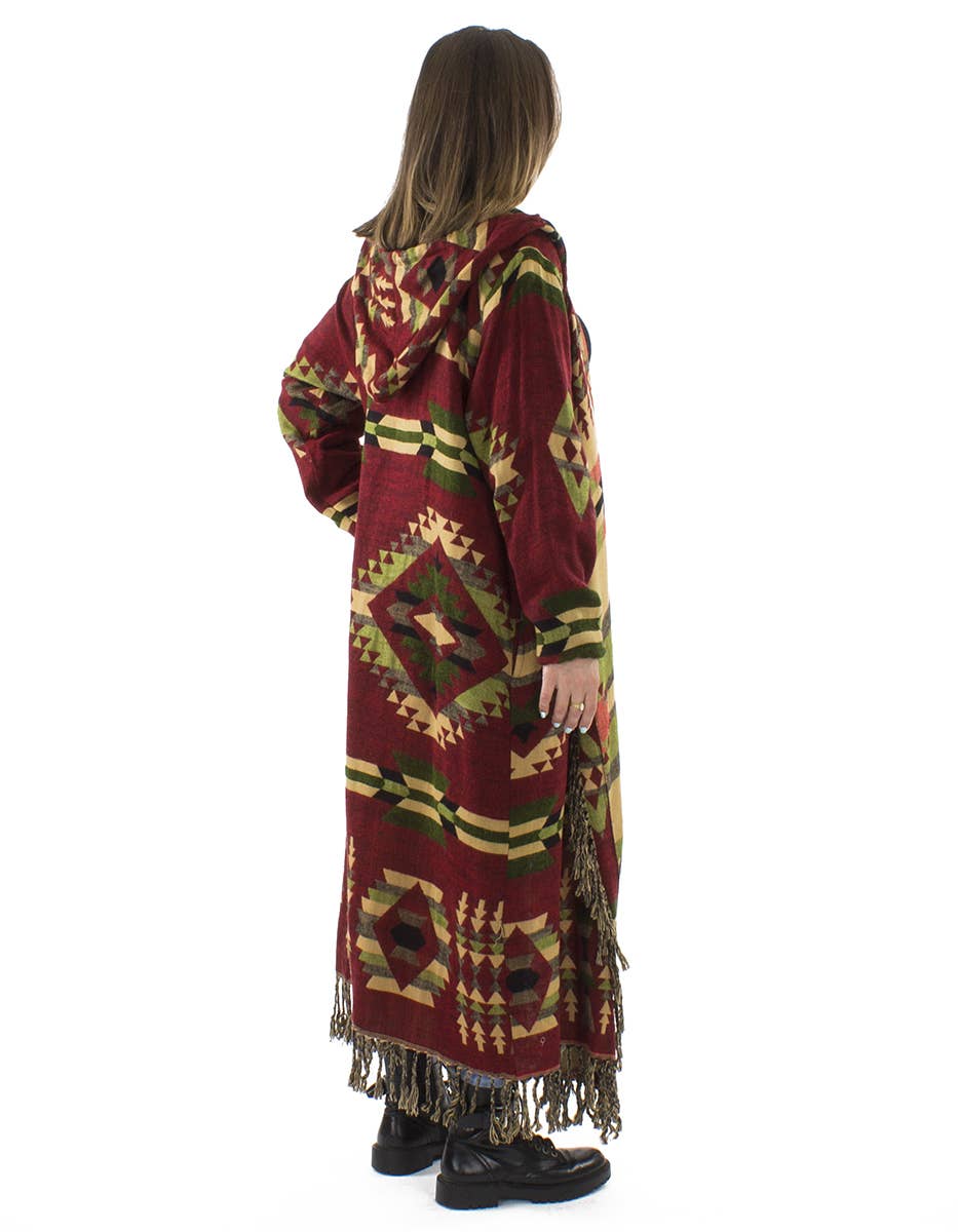 Coline – Engroshandel Jakke - Dame – Lang jakke i amerikansk oprindelsesstil med kvaster4