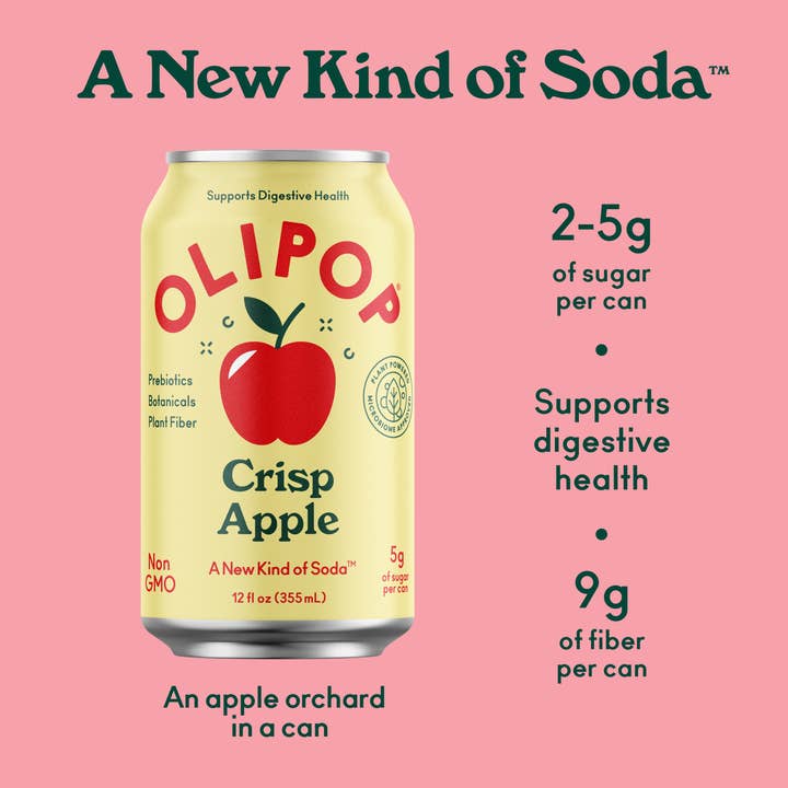 Olipop - Wholesale Soda/Carbonated Drink - Crisp Apple