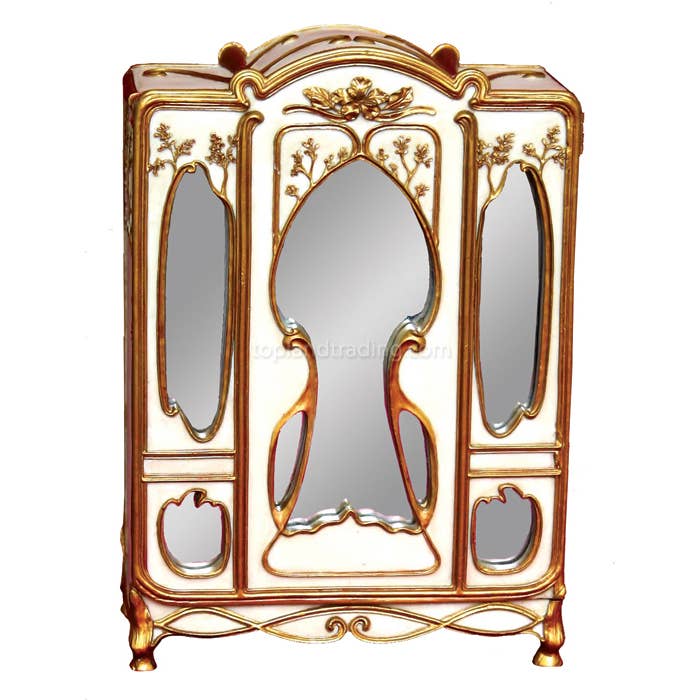 Top Land Trading - Wholesale Jewelry Box/Organizer - Art Nouveau Style Furniture/Jewelry Box0