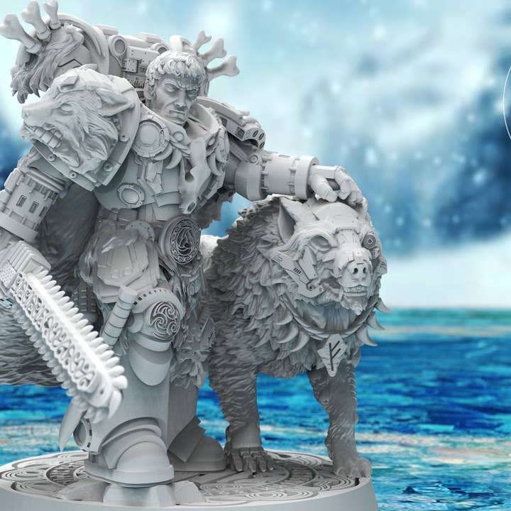 Valen, Commander Asgardien et son familier pour la vente par Forg3d