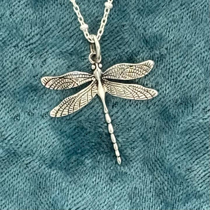 Elizabeth Jewelry - Vente Colliers à pendentif - Collier libellule en argent sterling1