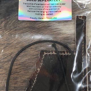 reSCENTit ~ Red Dirt Leather - Wholesale Car Freshener - Unisex - 2P-HAIR ON HIDE reSCENTable CHARMS 15