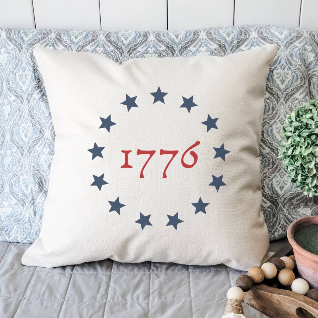 Colonial Stars 1776 Pillow Cover for wholesale by Go Charlotte
