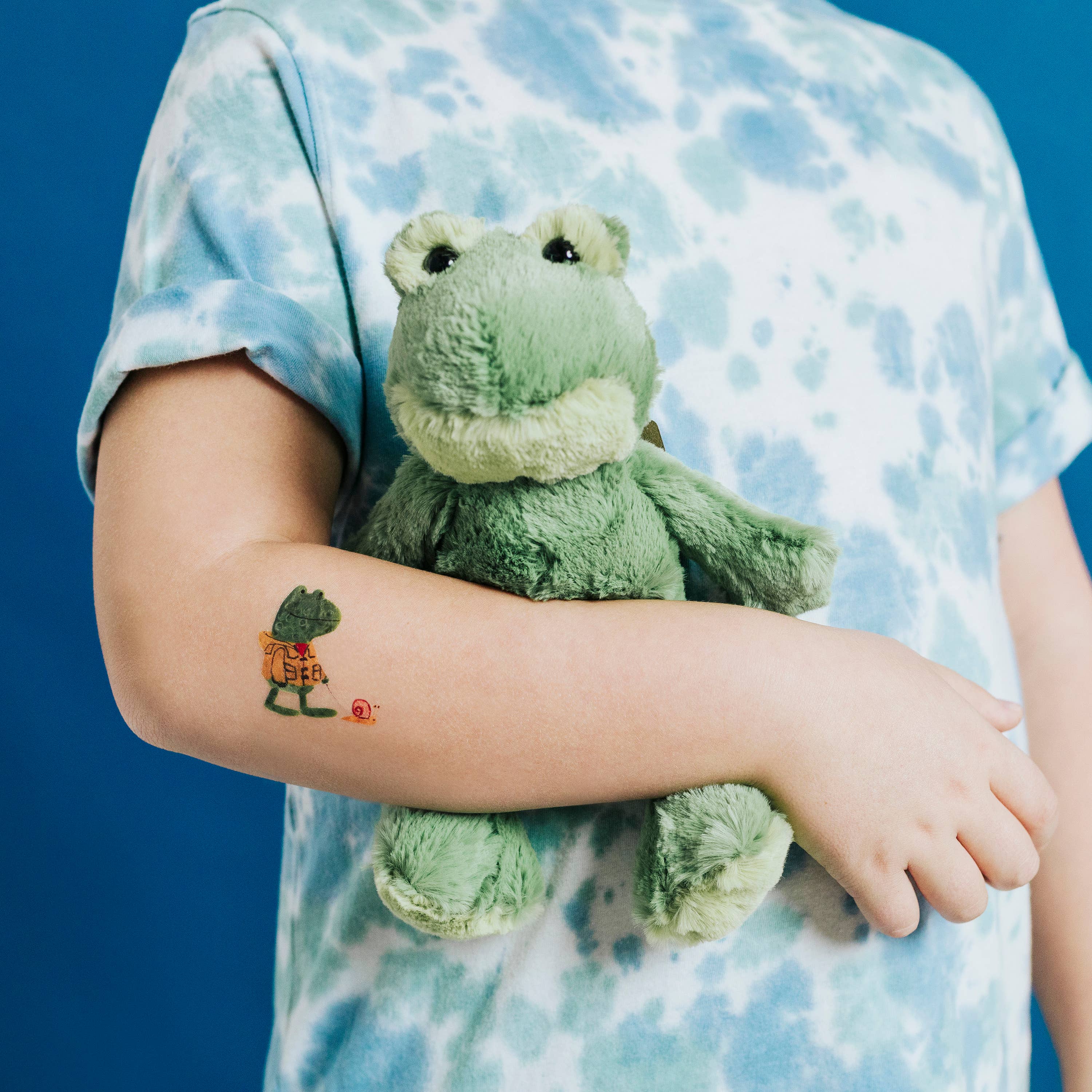 Tattly - Wholesale Temporary Tattoo - Frog & Snail Tattoo Pair *NEW F252