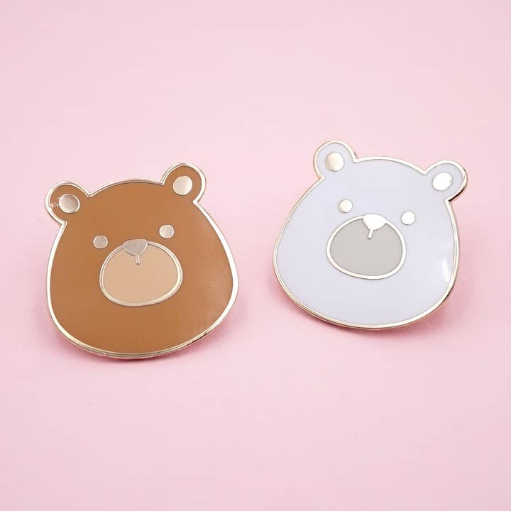 Kelly McMahon Design - Wholesale Lapel Pin/Button - Bear Mini Pin3