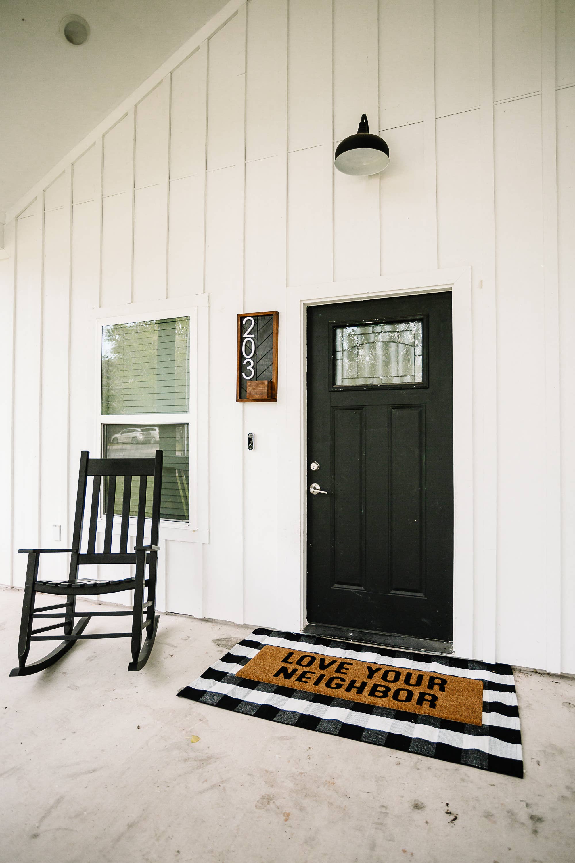 Modern Burlap – Capacho por atacado – Capacho XL - Ame seu vizinho (novo comprimento)4