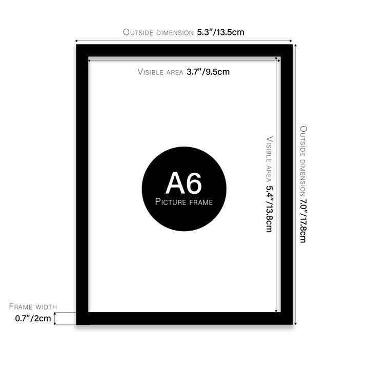 WholesaleFrames.co.uk – wholesale Picture frame – Black A6 Picture Frame