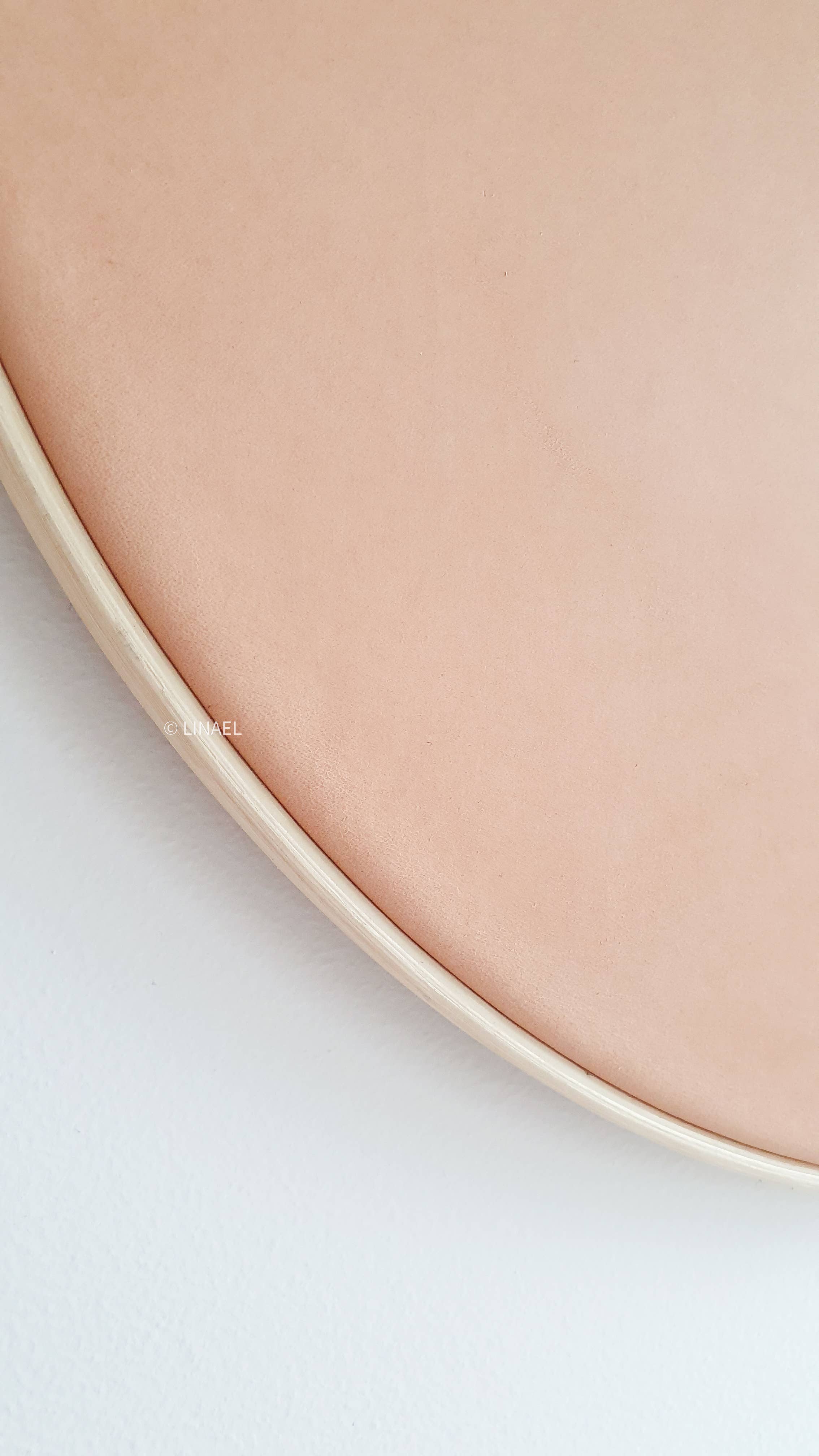 Linael - Wholesale Wall Clock - LEATHER WALL CLOCK – EXTRA LARGE SIZE – VEGTAN NATURAL5