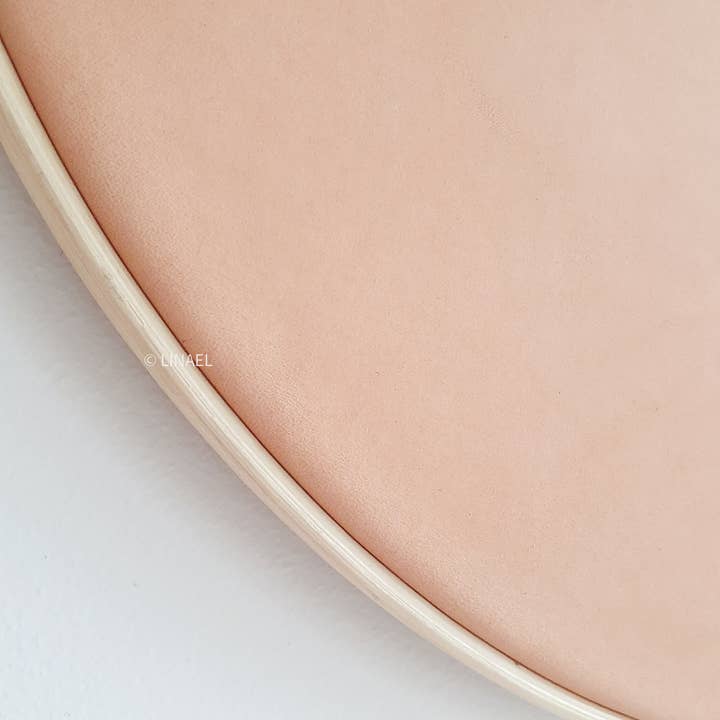 Linael - Wholesale Wall Clock - LEATHER WALL CLOCK – EXTRA LARGE SIZE – VEGTAN NATURAL5