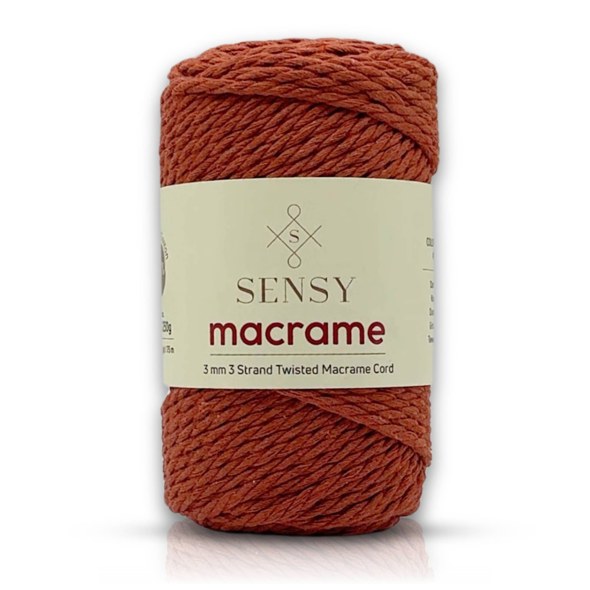 Sensy - Wholesale Yarn - Sensy Premium 3mm - 100% Cotton 3 Strand Twisted Macrame0
