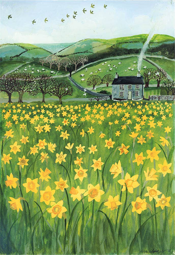 Driftwood Designs – wholesale Everyday greeting card – Daffodil Field Greetings Card0