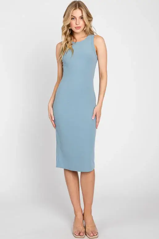 Final Touch – wholesale Dress – Women's – Fitted Rib Jersey Dress - D4067916