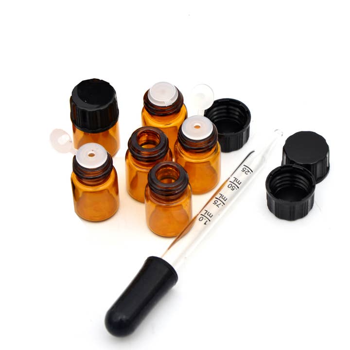 Youngever - Wholesale Essential oil holder - Youngever 50 Pieces 2ml Glass Vials Bottles with Caps- Amber3