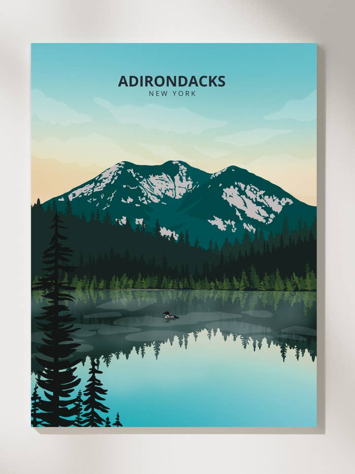 Adirondack Mountains Print for wholesale by Boreas Design Shop