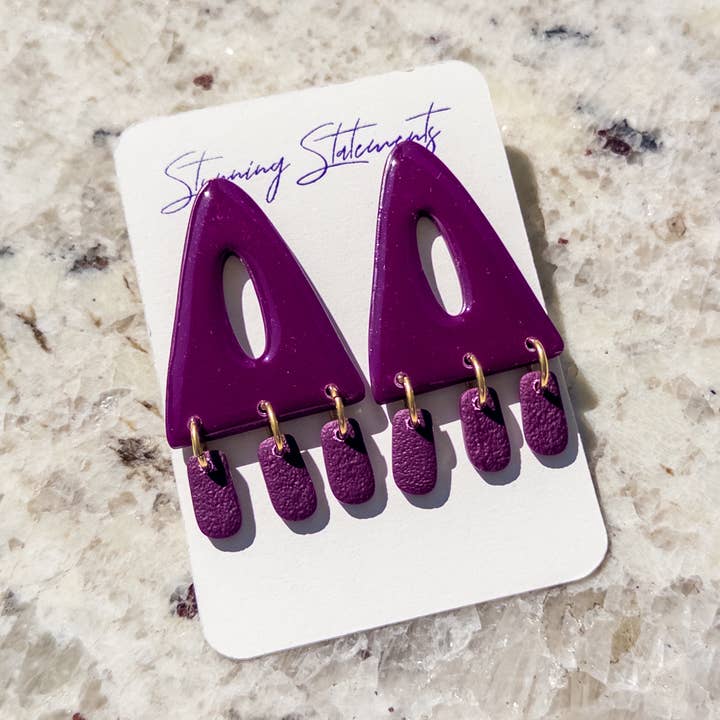 Stunning Statements - Wholesale Dangle Earrings - Trinity Clay Dangle Earrings 4